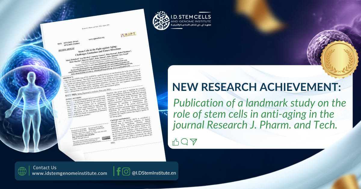 A New Research Breakthrough in Regenerative Medicine: A Reference Study Highlights the Role of Stem Cells in Combating Aging